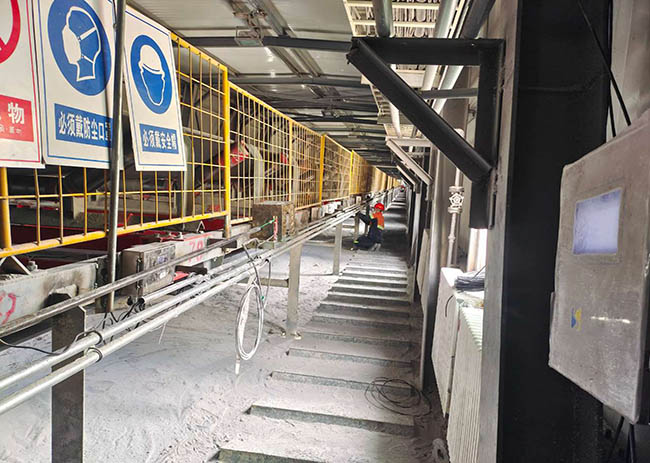 西藏巨龍銅業(yè)高精度電子皮帶秤項目